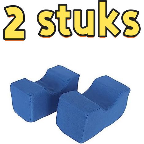 Lot de 2 soutiens de cheville pour personnes alitées soutien de cheville pour literie coussin éponge 20 sur 10 sur 10 cm bleu (1/5)