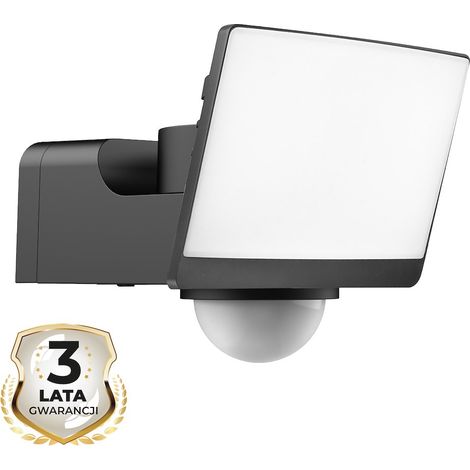 Faro LED Davos 30W 2000lm 4000K Nero Premium PIR (1/5)