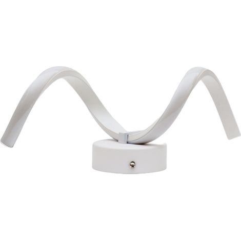 Lumetto in metallo e alluminio verniciato bianca con led integrato Bianco Nodo (1/5)