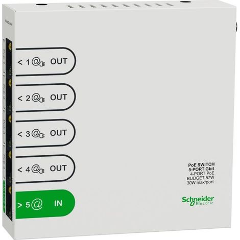 Switch Ethernet 4 ports POE 1GBIT Resi9 (R9H5SWP57) (1/4)