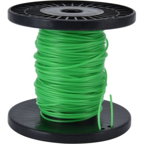Fil de débroussailleuse rond 2,0 mm universel pour Husqvarna Ryobi Echo Stihl - Vert 50 mètres- (1/5)