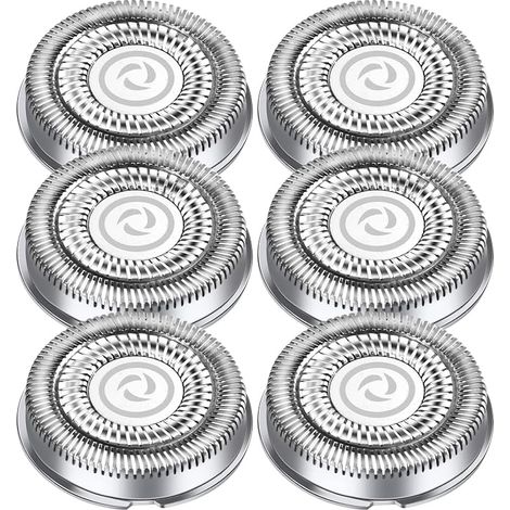 Paquete de 6 cabezales de repuesto para afeitadora Philips Aquatouch, compatibles con las series 1000, 2000, 3000 y 5000. Cuchillas de afeitadora eléctrica compatibles con las series AT8xx, AT7xx, PT8 (1/5)