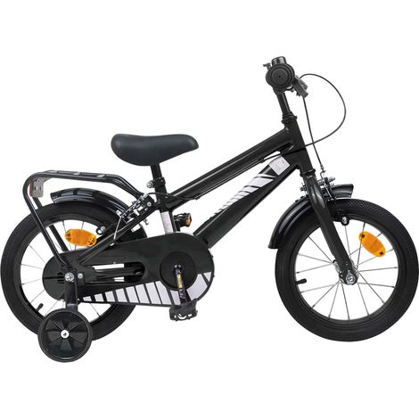 Teenpull – Kinderfahrrad 12 Zoll für 2-4 Jahre alt Schwarz (1/5)