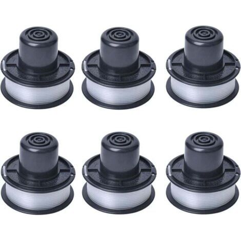 A6226 Spool of line compatible with Auftipp GL250 / GL310 / GL360 / GL360SB automatic grass trimmer with 6m line, 6-pack (1/4)