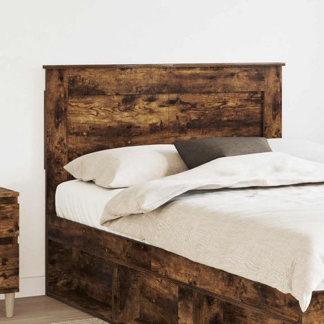 Kopfteil mit Kopfteil Geräucherte Eiche 135 cm Holzwerkstoff