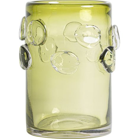 Vase décoratif en verre vert translucide style classique - Vert translucide élégant (1/4)
