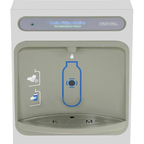 Dispensador de agua con sensor y filtro para montaje en pared – Dispensador sin contacto, caudal de 5–6,8 l/min, acero inoxidable 304, 25 W para hogares, oficinas y cocinas. (1/5)