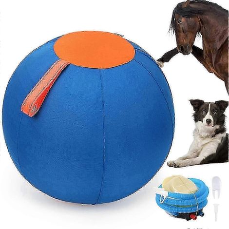 Balle d'entraînement épaisse, durable et anti-explosion, compatible avec les chevaux, les vaches et les chiens surface résistante aux rayures fonction de stimulation sensorielle. (1/5)