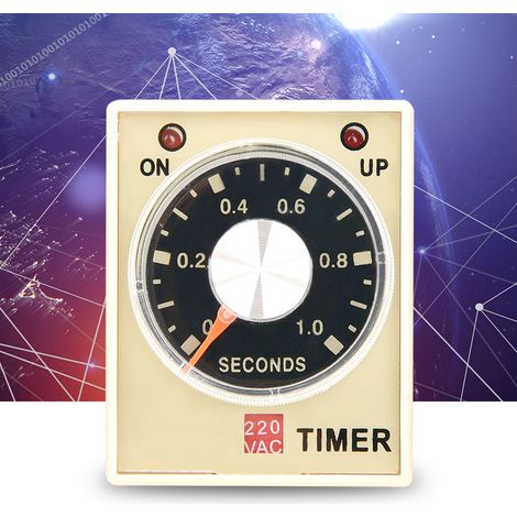 Relais temporisé à l'enclenchement AH3-3 AC 220V 50/60Hz (1s) (1/5)