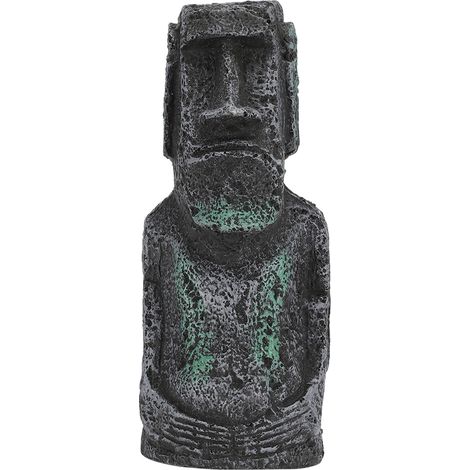 Statue d'imitation de pierre d'île de pâques, décoration d'aquarium en résine, portrait romain antique, Portrait de pâques