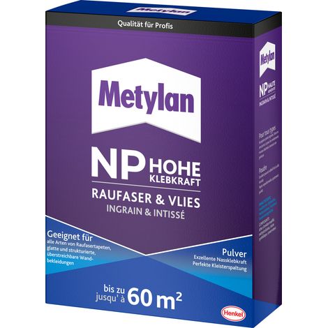 Metylan NP Hohe Klebkraft Raufaser & Vlies Pulver 1 kg MNRV (1/2)