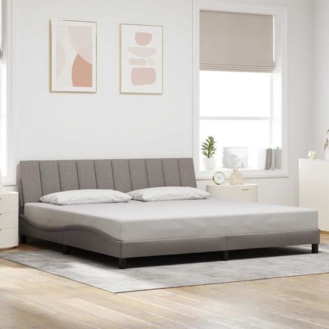 Giroletto senza Materasso Hanko Tortora 200x200 cm in Tessuto vidaXL (1/4)