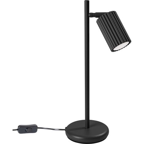 Schreibtischlampe Aluminium GU10 verstellbar 43 cm Schwarz Modern Tischleuchte (1/5)