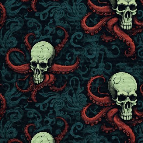 Tela Oxford decorativa para exteriores - Motivo de calavera I DX4855 (1/5)
