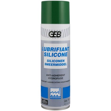 Lubrifiant anti-adhérent GEB 100% silicone aérosol 650 500 ml