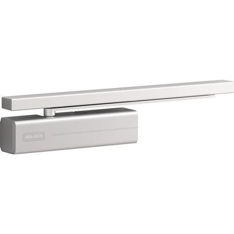 ASSA  ABLOY  Cierrapuertas  de  guíade  deslizamiento  DC  500  Montaje  normal  Lado  bisagra  EN  1-4  plata  EN  1-4  ASSA  ABLO  -  DC500-----DEV1-