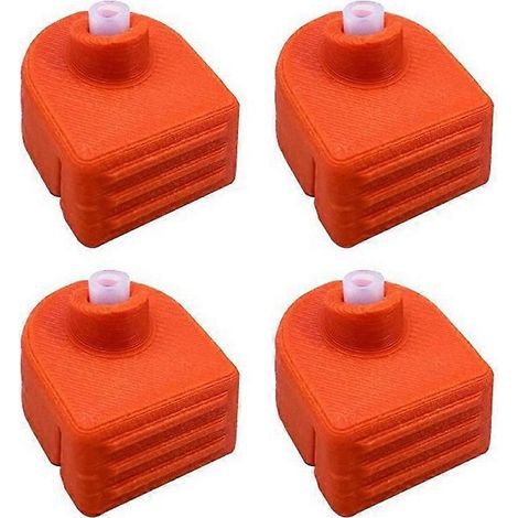 4 Stück Filamenteinlassschutz für Bambu Lab P2S H2D AMS 2 Pro, Schutzabdeckung für Filamenteinlass, 3D-Druckerteile, Orange (1/5)