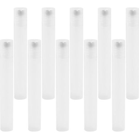 10 Pièces Flacon à Bille Portable 10ml en Polypropylène et Acier (1/5)
