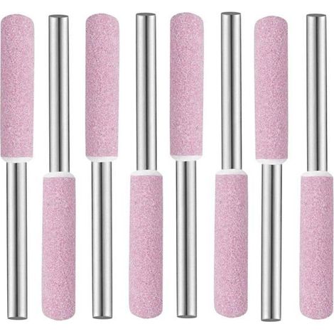 Ecleanfy - Têtes de meulage diamantées 4 mm pour tronçonneuse - lot de 8, tiges pour mini-ponceuse (1/5)