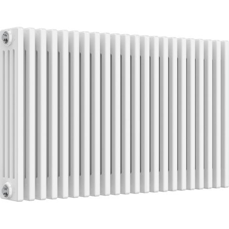 Reina Colona 4 Column Horizontal Radiator 600mm H x 1010mm W - White (1/5)