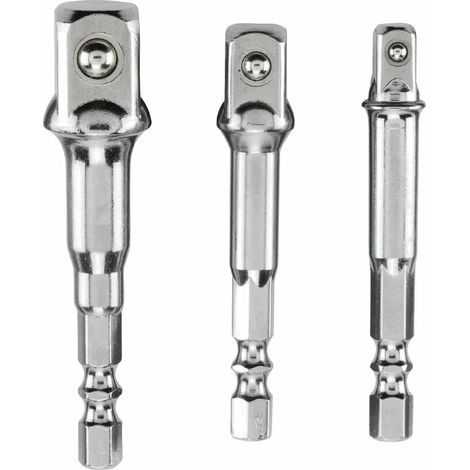 [JAMAIS UTILISÉ]3 adaptateurs porte douille - tournevis porte-embout ou une perceuse visseuse - douille 1/4, 1/2 ou 3/8