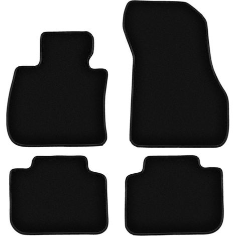 Tapis de sol en velours noir BASIC pour : BMW X1 F48 SUV (2015-2019)