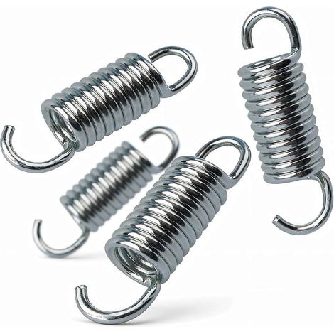 Lot de 4 ressorts de tension de rechange de 5 cm (10 tours) pour mécanisme de meuble, crochet à col court, pour canapé-lit inclinable La-Z-Boy Ashley et lit gigogne.