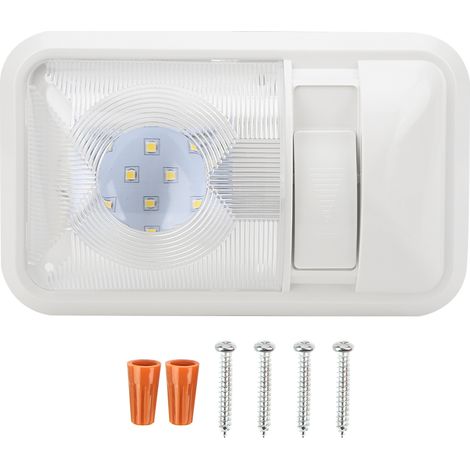 Plafonnier Led Rectangulaire - 12 V - 800 Lm - Réglage De La Luminosité - Pour Voiture Camping-Car Remorque Bateau - 1 Pièce (1/5)