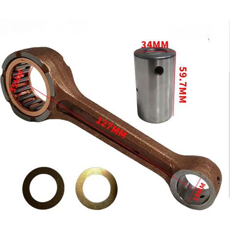 Kit de Bielle (Tige de Connexion) pour Suzuki - Compatible AN250 Burgman (1998-2006) et DR250 - Ensemble de Réparation pour Bas-Moteur (1/5)