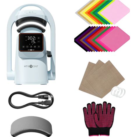 Hat Heat Press Maschine, Automatischer Betrieb, Touchscreen-Steuerung, Anfänger-Kit (1/2)
