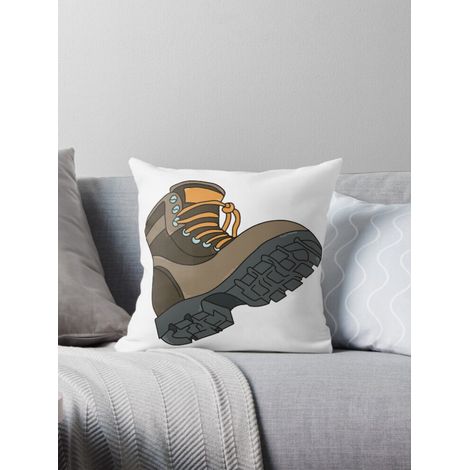 Bottes de randonnée AIVO - Marron/Orange - Housse de coussin d'extérieur, housse de canapé, 2,5 cm double face