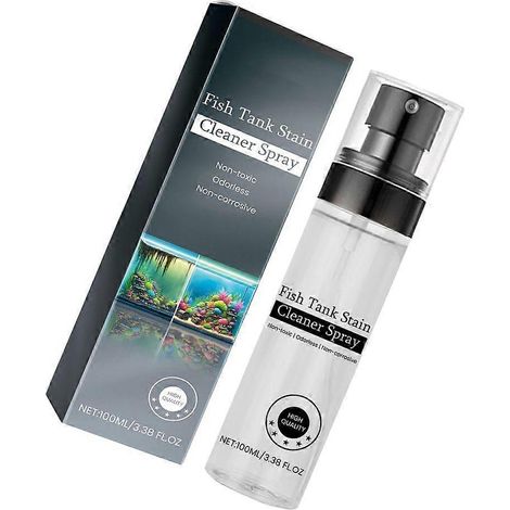 Solution anti-taches pour aquarium en spray, nettoyant sûr pour aquariums.