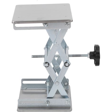 Plateau élévateur en acier inoxydable 15x19cm pour paillasse de laboratoire, support réglable