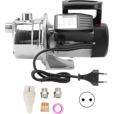 Pompe de surpression manuelle 550W acier inoxydable 220V haute levée tuyauterie EU prise (1/5)