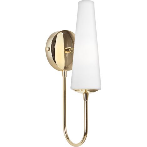 Applique verre blanc et or MAGNUM 1xE14 40W Zuma Line (1/2)