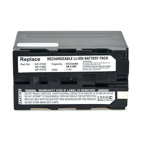 NX - Batterie  photo - caméra 7.4V 6600mAh - NP-F330NP-F530NP-F550NP- (1/4)