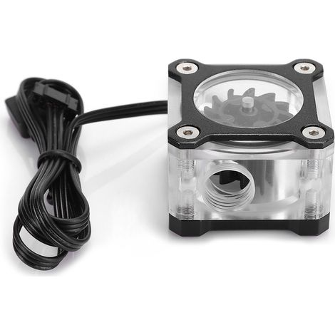 Débitmètre d'eau de refroidissement liquide R3 RGB pour ordinateur, filetage femelle G1/4, accessoires informatiques (1/5)