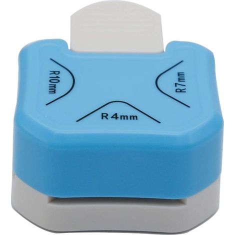 Punzone per angoli - arrotondatore per angoli 3 in 1 (R4 mm + R7 mm + R10 mm) (1/5)