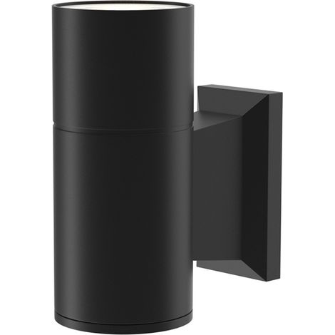 Lampada Da Parete Moderna Da Esterno Alluminio Nero 1 Luce Gu10 50W Ip54 (1/4)