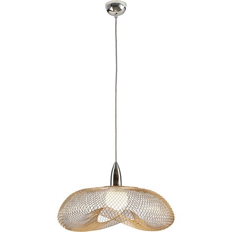 LAMPARA 1L  FORMA  CROMO/ORO (1/5)