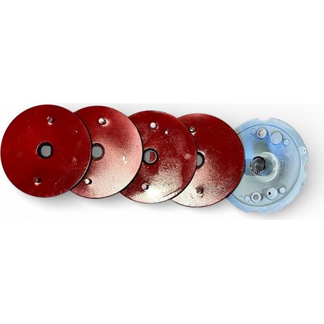 Kit Support Magnétique & Velcro Ø 100 mm pour Pads Diamant 4 pièces (1 Base M14 + 3 Plaques) Outillage Carreleur 2.0 (1/2)