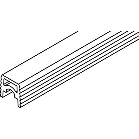 Hawa Führungsschiene Combino 65 H IS ol Kunststoff grau zum Kleben L= 3500 mm