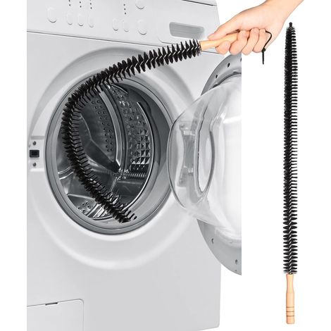 Ahlsen Pieza de cepillo para radiadores multifuncional y flexible - plumero para radiadores con cerdas largas y finas - mango de madera - aumenta la eficiencia y reduce los costes energéticos (75 cm) (1/5)