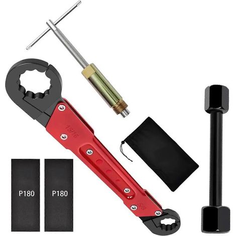 Kit d'outils pour robinets d'arrêt d'angle. Poignée ergonomique pour un couple de serrage optimal. Réparation de plomberie sous évier. (1/5)