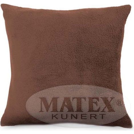 Taie D'Oreiller - 40x40 Cm - Polyester - Marron - Unité