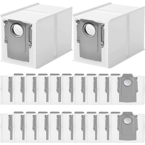 Lot de 22 sacs à poussière pour aspirateurs Roborock QV 35A/Qrevo S5V/Saros 10/10R/Q Revo/Qrevo S/Qrevo Pro/Qrevo MaxV (1/5)