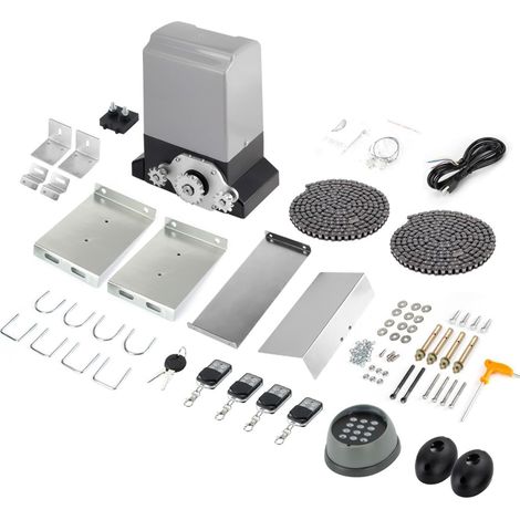 Kit d'ouvre-portes automatiques Ouvre-porte coulissante électrique automatique Kit d'ouvre-porte moteur à courant alternatif Kit d'opérateur de porte télécommande APP contrôle pour accessoires de port (1/5)