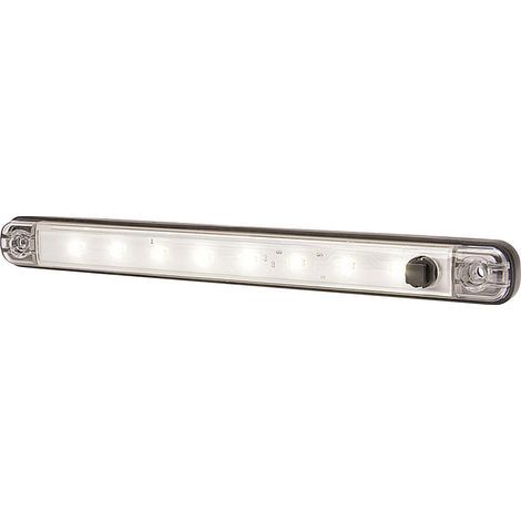 WAS LED Innenraumleuchte 728 SWITCH LW10 LED 12 V (B x H x T) 238 x 25 x 10.4 mm Schalter
