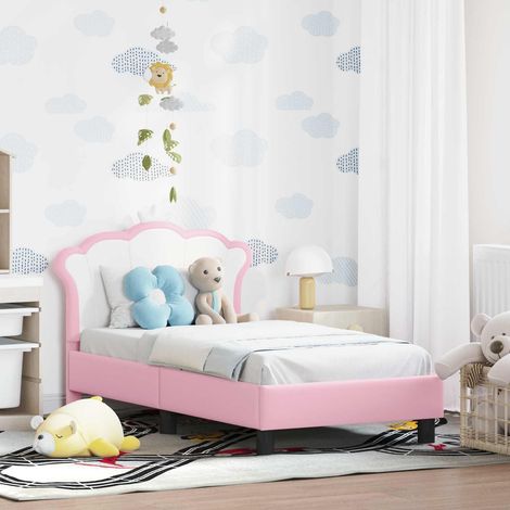 Cadre de lit pour tout-petit avec tête de lit-Structure de lit Rose 70 x 140 cm 657987 (1/5)