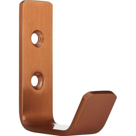 SO-TECH - Patère murale Loxten - L45×P20 mm - Inox - Pour vestiaire, entrée, chambre - Pour manteaux, écharpes, sacs, porte-serviettes - Orange
